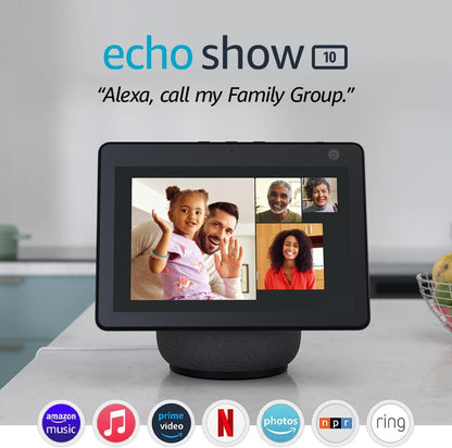 Echo Show 10 (3.ª generación) | Pantalla inteligente HD con movimiento y Alexa