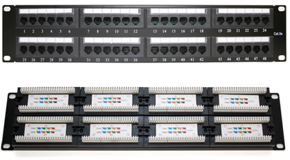 Patch Panel UTP Cat5E LinkedPro 48 Puertos / Con Organizador.