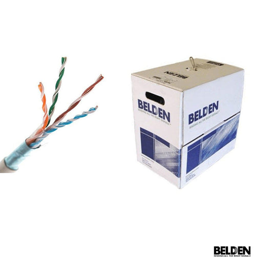 Cable UTP Cat5E Belden / Color Azul / 1000 Pies.