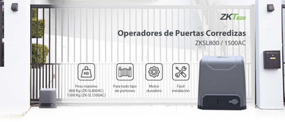 Motor para Portón ZkTeco Deslizante / Peso Maximo 800KG 370W 110 VCA.