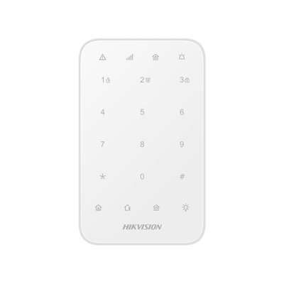 Teclado Inalámbrico Hikvision AXPRO para Armado y Desarmado.