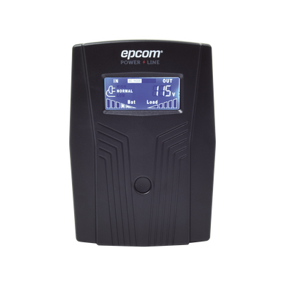 UPS Epcom 600VA/360W / LCD / Entrada y Salida 120 VC.