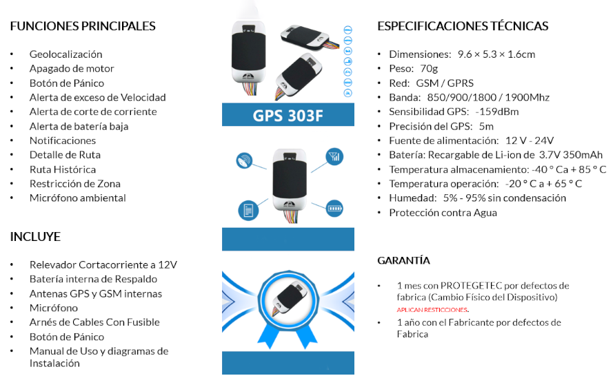 GPS Coban rastreador de vehículos para automóvil / GPS en tiempo real GSM.