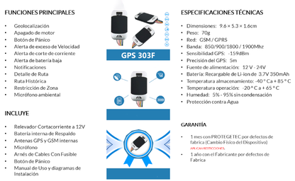 GPS Coban rastreador de vehículos para automóvil / GPS en tiempo real GSM.