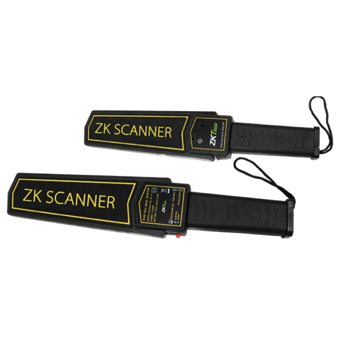 Detector de metales portátil ZkTeco / Se recarga de 4-6 horas / Vibración.