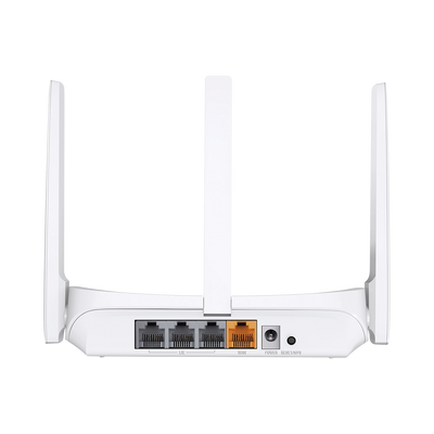 Router Inalámbrico Mercusys 2.4 GHz de 300 Mbps / 3 antenas de 5 DBI.