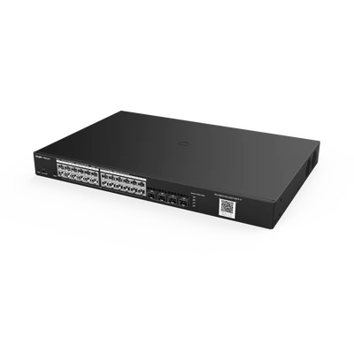 Switch Ruijie Administrable con 24 puertos Gigabit POE / 370W.