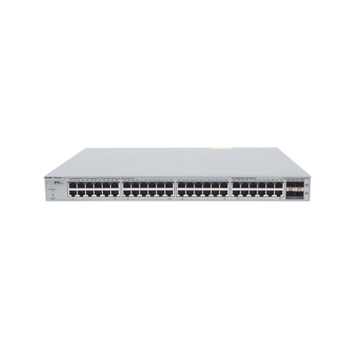 Switch Ruijie Administrable de 48 Puertos Gigabit POE + 4 SFP+ para Fibra 10 GB / 370W.