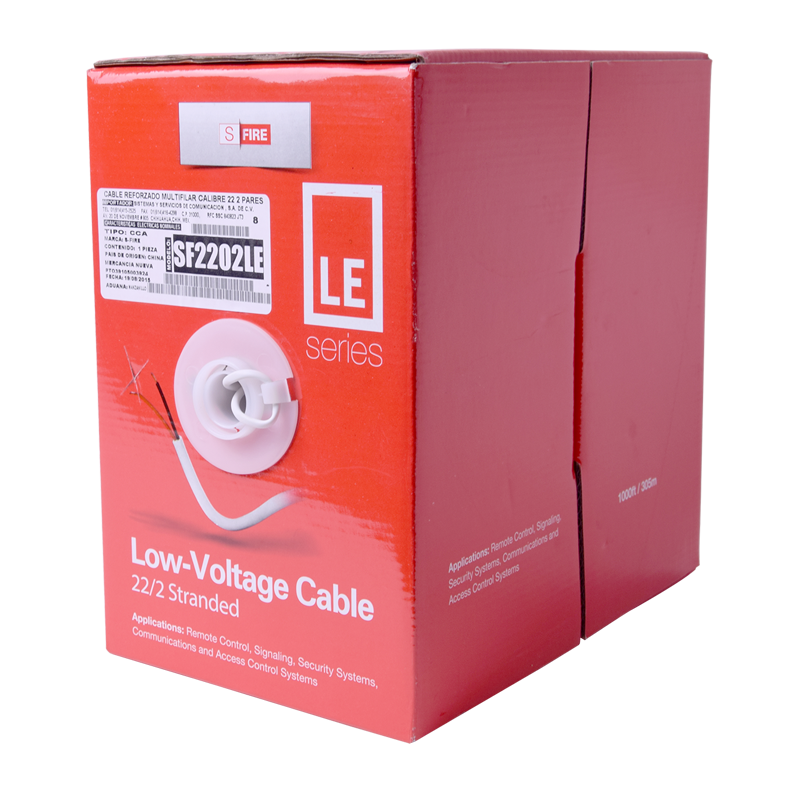 Cable de Alarma SFIRE 22x2 / 305 M / 22 AWG.