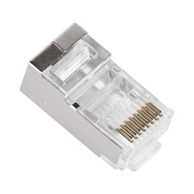 Bote con 100 Piezas de Plug Modular RJ45 Cat6A.