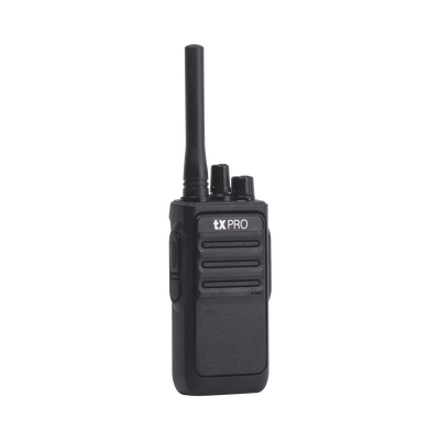 Radio Portátil UHF 400-470 MHz, 16 canales, 2 Watts de Potencia.