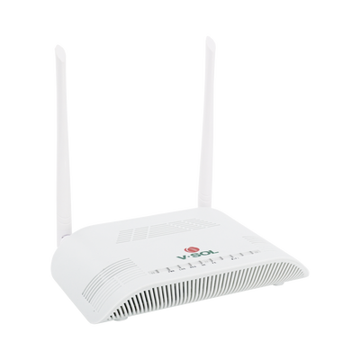 Router V-Sol Onu Dual G/EPON con Wi-Fi en 2.4 GHz / 300 Mbps Vía Inalámbrico.