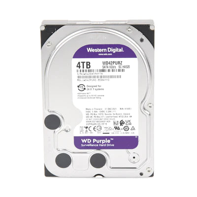 Disco Duro WD de 4TB Purple / Para Videovigilancia / 3 años de Garantía