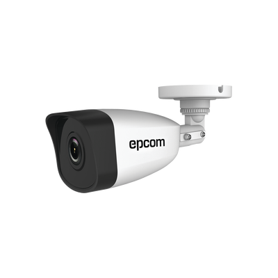 Cámara Epcom IP Mini Bala 4MP / IP67 / POE / 30 Mts IR.