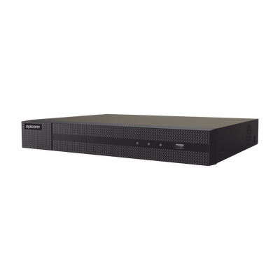 NVR Epcom de 8 Canales Serie Pro / H265+ / 4K / 8 Puertos Poe.