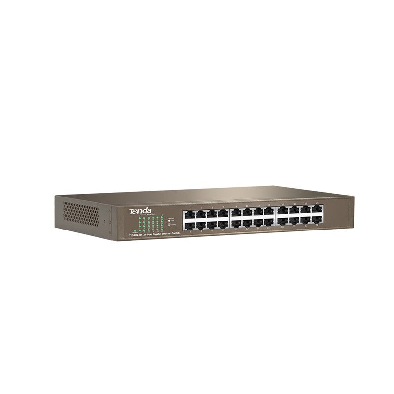 Switch Tenda de 24 Puertos 10/100/1000 Gigabit.