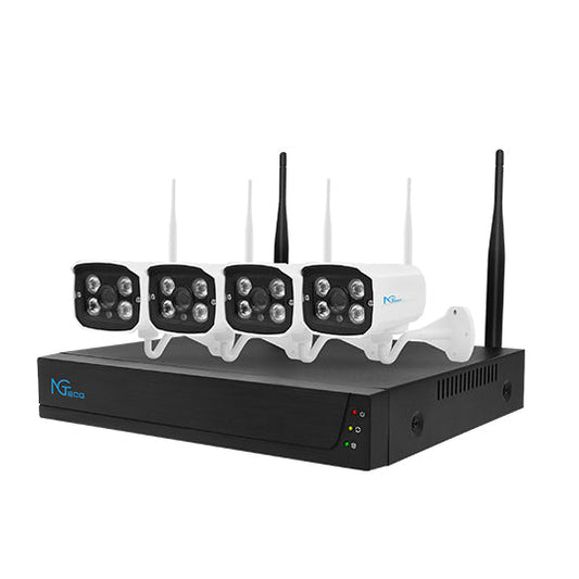 Kit de 4 Cámaras IP Wifi 2MP ZkTeco / Lente 3.6 mm / Detección de personas.