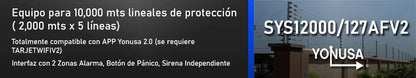 Energizador Yonusa Antiplantas de 10,000 Volts-5 Joules /10000 Mts de protección.