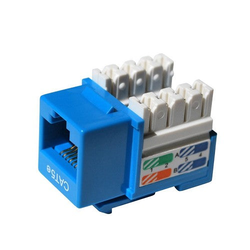 Jack RJ45 Cat5e Newlink / Certificado UL / Color Azul.